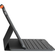 Logitech Slim Folio Keyboard/Cover Case Apple, Logitech iPad (7th Generation) Tablet - Graphite
