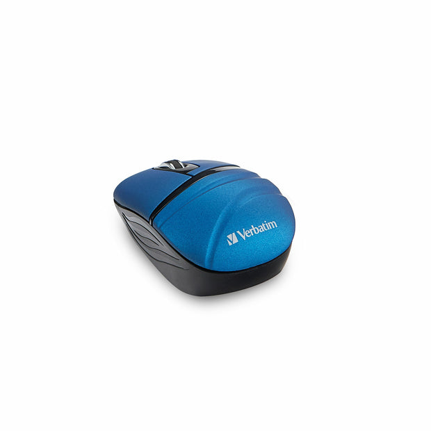 Verbatim Wireless Mini Travel Mouse, Commuter Series - Blue